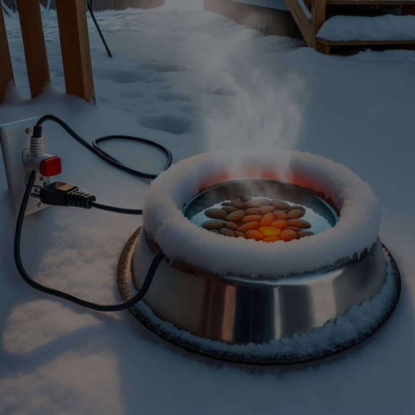 What's the Best Way to Keep a Pet's Water Bowl from Freezing Outdoors?